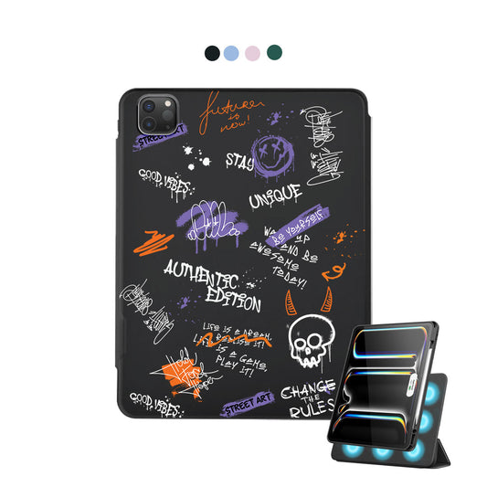 iPad Detachable Flip Cover - Graffiti