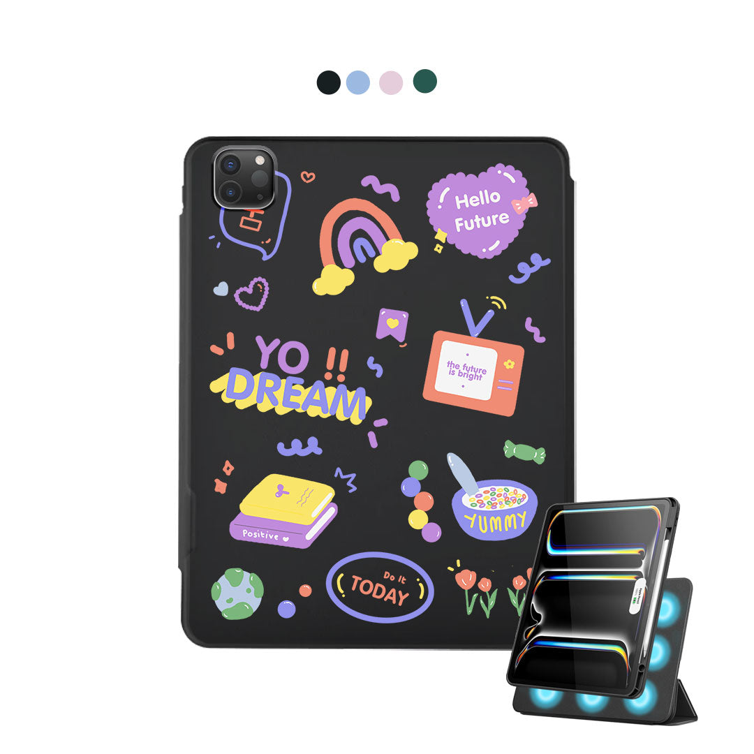 iPad Detachable Flip Cover - Hello Future