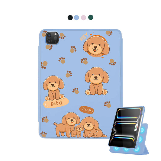 غطاء قابل للفصل لجهاز iPad - Poodle Squad 4.0