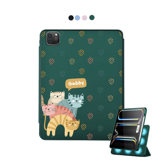 غطاء iPad قابل للفصل - Rainbow Meow 2.0