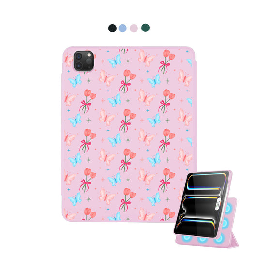 iPad Detachable Flip Cover - Coquette Butterfly