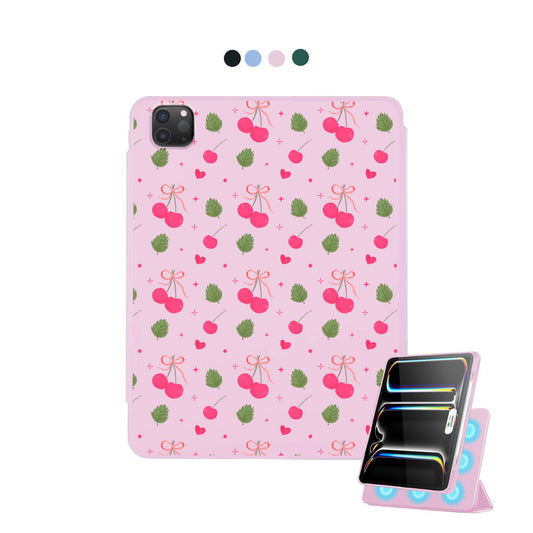 iPad Detachable Flip Cover - Coquette Cherry