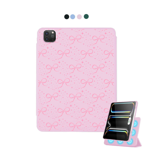 iPad Detachable Flip Cover - Coquette Glittery Bow
