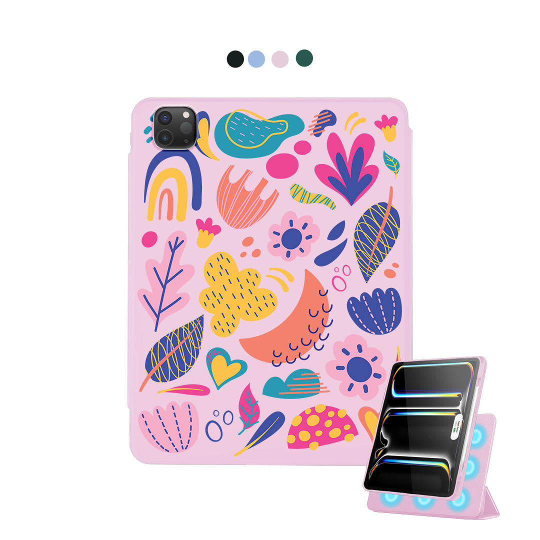 iPad Detachable Flip Cover -  Florals