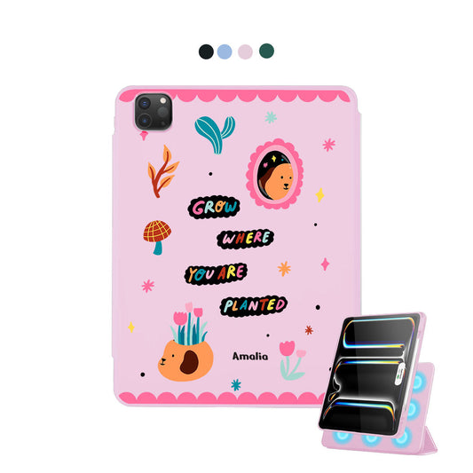 iPad Detachable Flip Cover - Grow Where You Are Planted