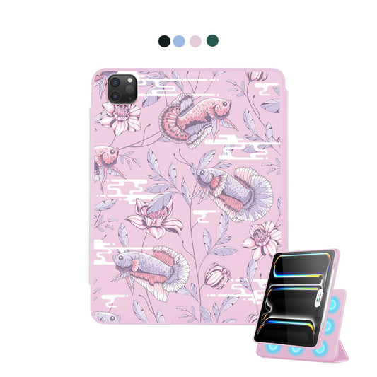 iPad Detachable Flip Cover - Fish & Floral 1.0