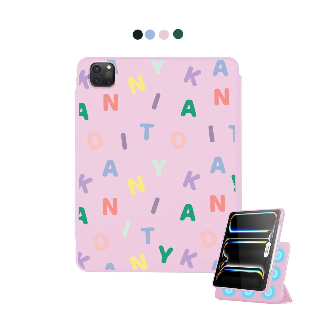 غطاء قابل للفصل لجهاز iPad - Monogram 2.0 Rainbow