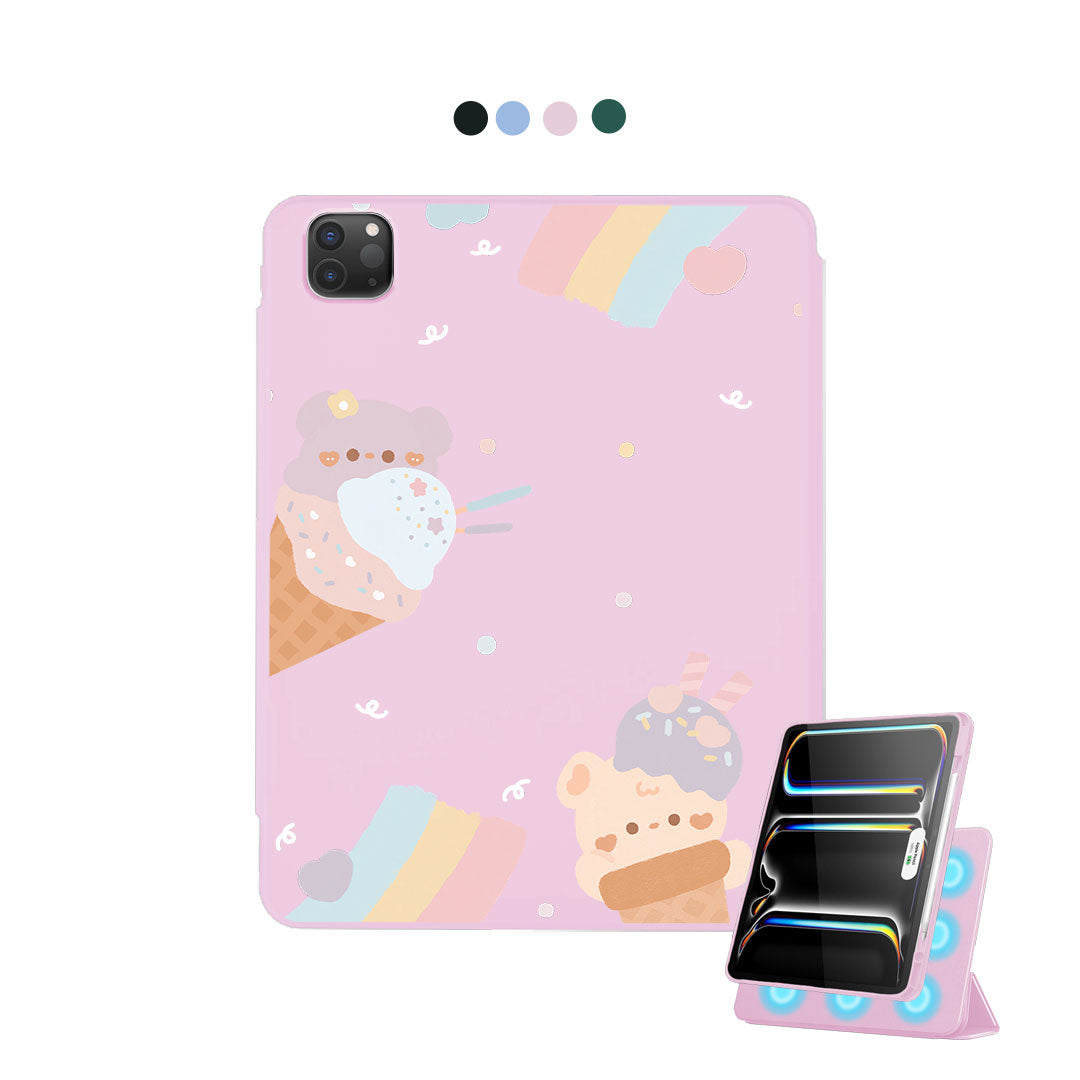 iPad Detachable Flip Cover - Ice Cream for Teddy