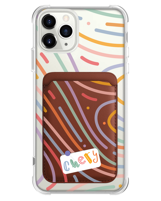 iPhone Magnetic Wallet Case - Doodle 2.0 Monogram