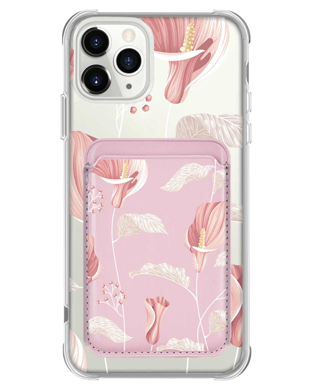 iPhone Magnetic Wallet Case - Easter Lily