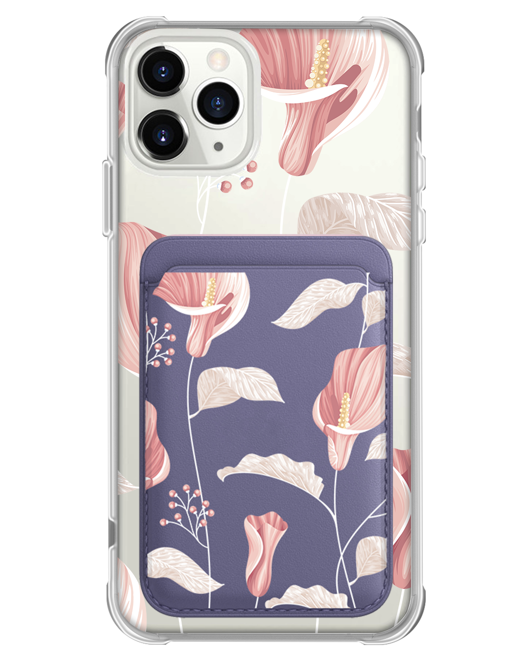 iPhone Magnetic Wallet Case - Easter Lily