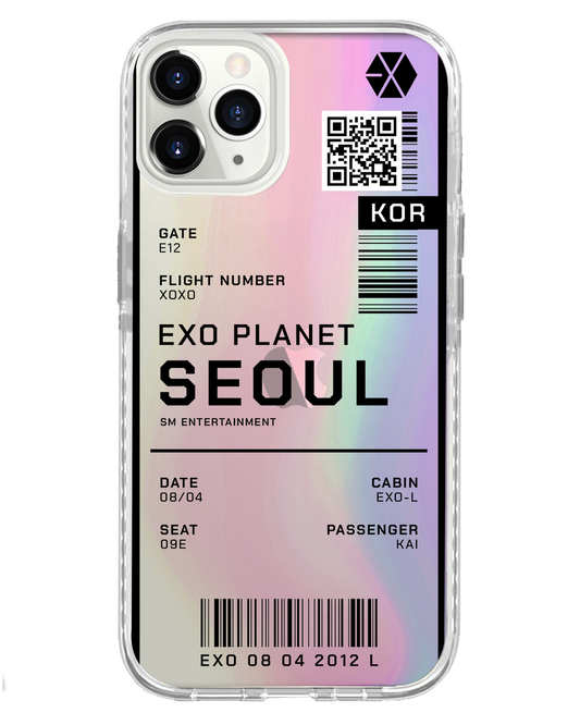 تذكرة EXO Planet - غطاء خلفي لهاتف iPhone Holo