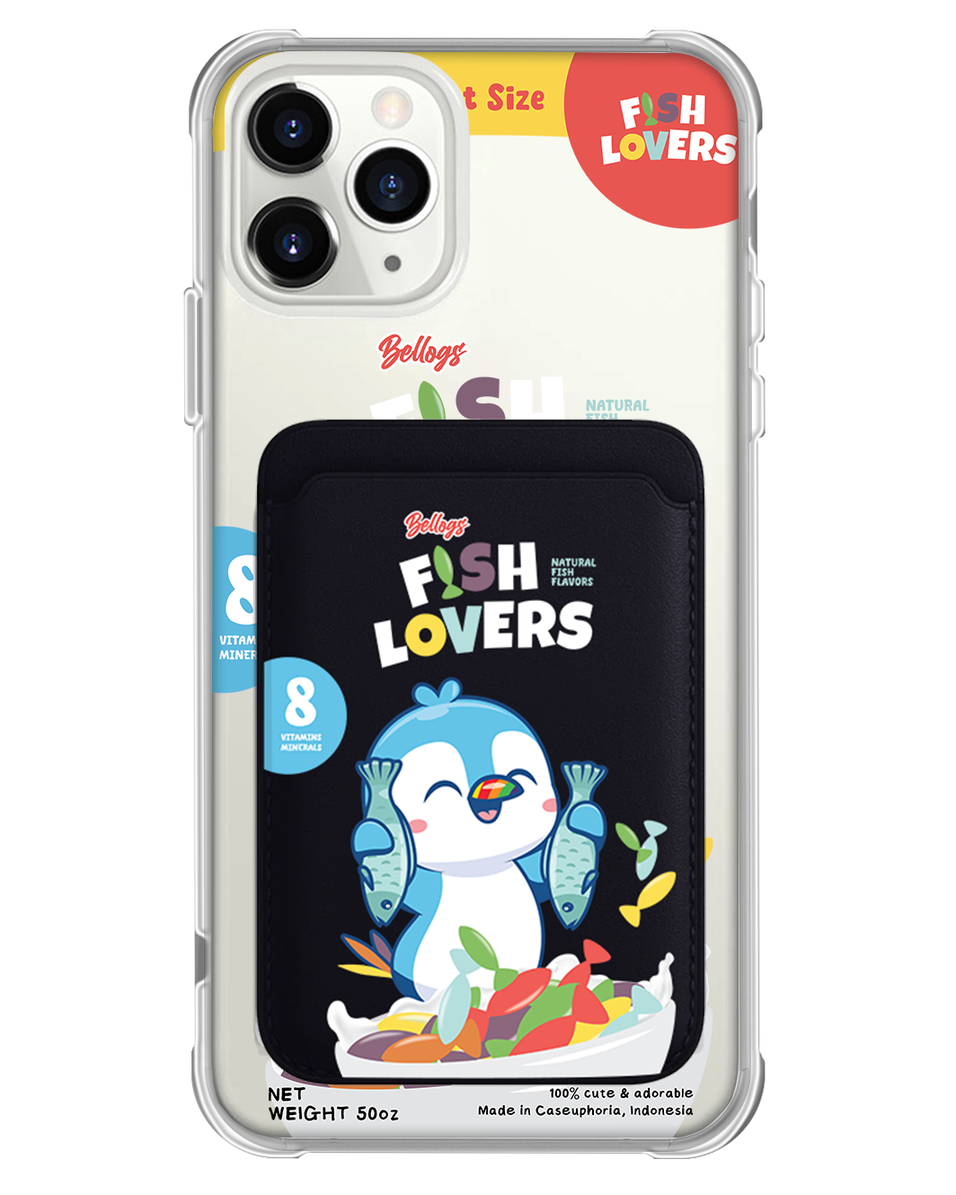 iPhone Magnetic Wallet Case - Fish Lovers
