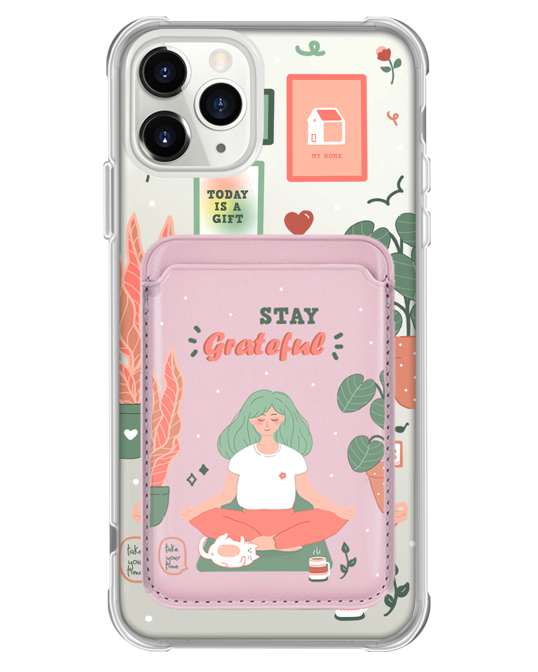 iPhone Magnetic Wallet Case - Grateful