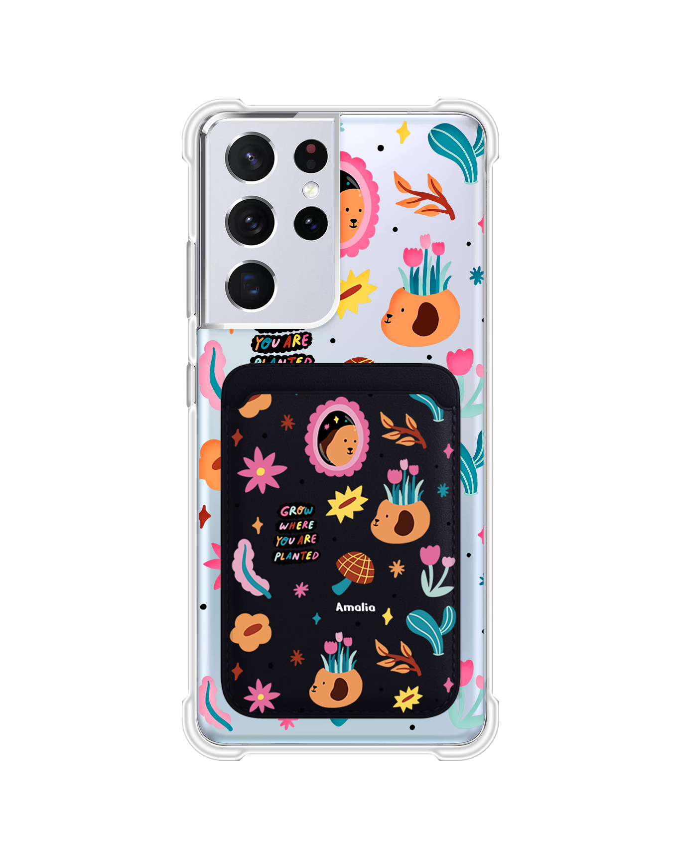 เคสกระเป๋าสตางค์แม่เหล็กสำหรับ Android - Grow And Bloom
