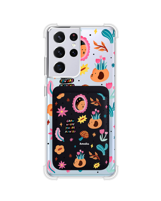 Android Magnetic Wallet Case - Grow And Bloom