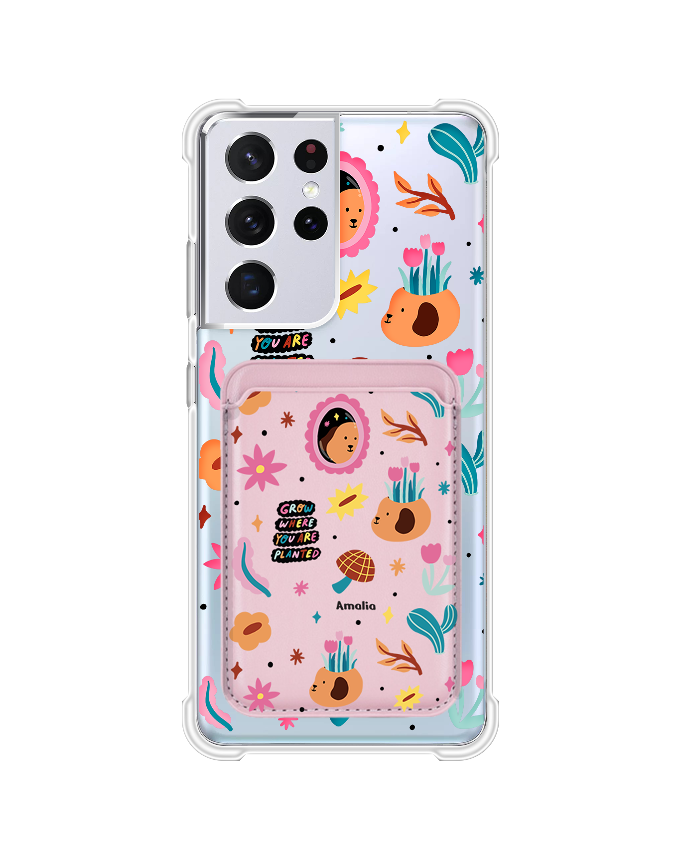 เคสกระเป๋าสตางค์แม่เหล็กสำหรับ Android - Grow And Bloom