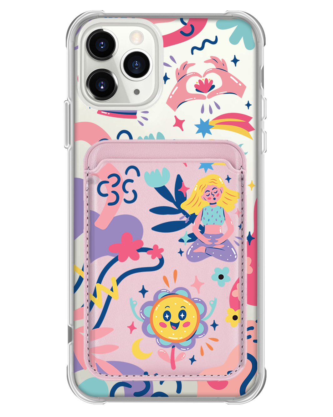 iPhone Magnetic Wallet Case - Heather