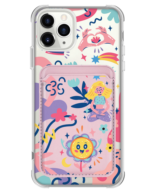 iPhone Magnetic Wallet Case - Heather