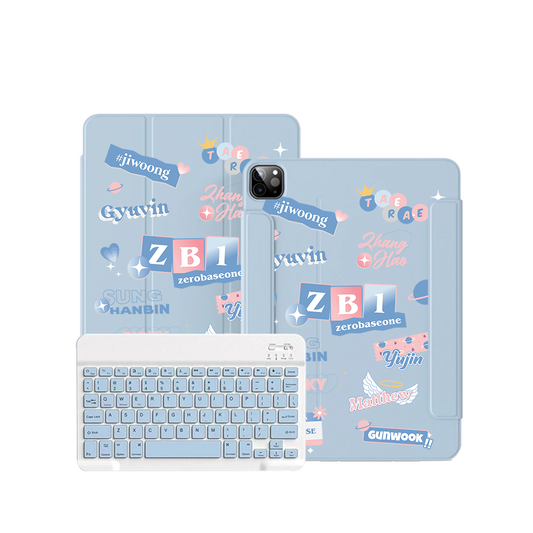 ฝาพับคีย์บอร์ดไร้สายสำหรับ iPad / Android Tab - สมาชิก Zerobaseone