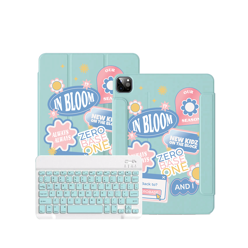 สติ๊กเกอร์เพลง Zerobaseone สำหรับ iPad / Android Tab Wireless Keyboard Flipcover
