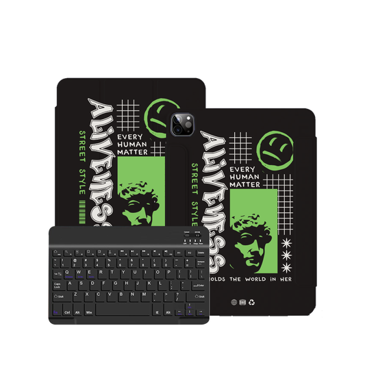 ฝาพับคีย์บอร์ดไร้สายสำหรับ iPad / Android - Alive