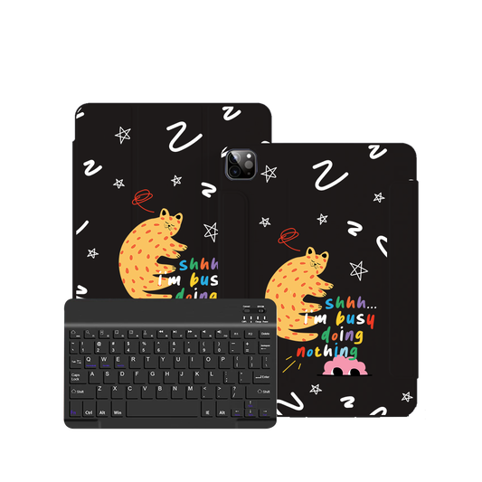 ฝาพับคีย์บอร์ดไร้สายสำหรับ iPad / Android Tab - ยุ่งอยู่กับการไม่ทำอะไร