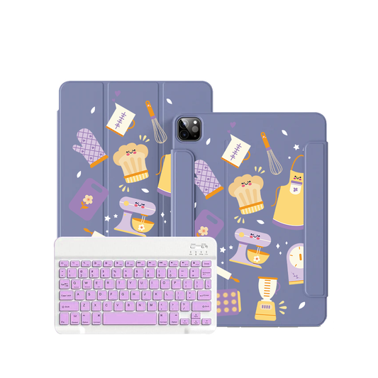 ฝาพับคีย์บอร์ดไร้สายสำหรับ iPad / Android - Chef and Baker
