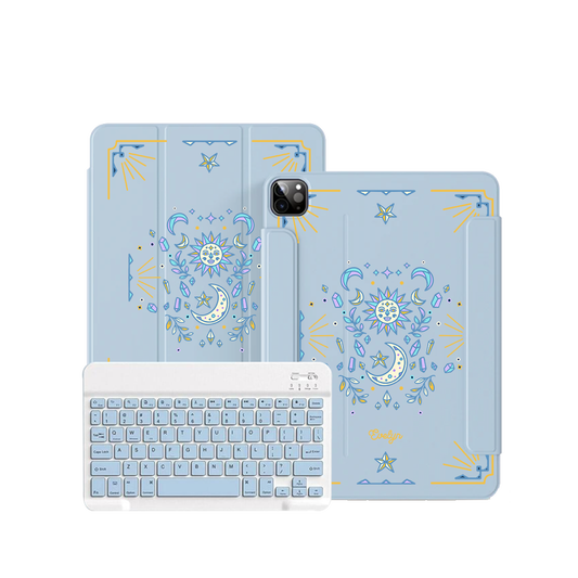 ฝาพับคีย์บอร์ดไร้สายสำหรับ iPad / Android Tab - Cosmic Dream