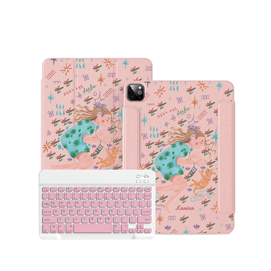 ฝาพับคีย์บอร์ดไร้สายสำหรับ iPad / Android - Feel the Feels
