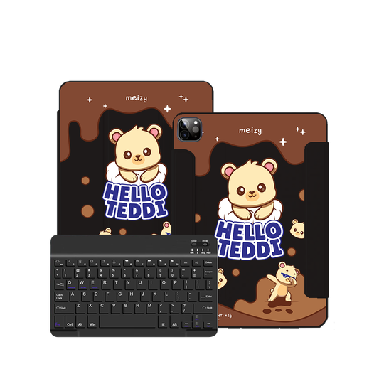 ฝาพับคีย์บอร์ดไร้สายสำหรับ iPad / Android - Hello Teddy 1.0