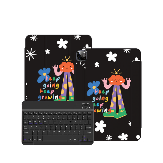 ฝาพับคีย์บอร์ดไร้สายสำหรับ iPad / Android Tab - ขยายขนาดได้เรื่อยๆ