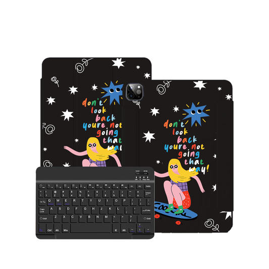 ฝาพับคีย์บอร์ดไร้สายสำหรับ iPad / Android Tab - Keep Moving
