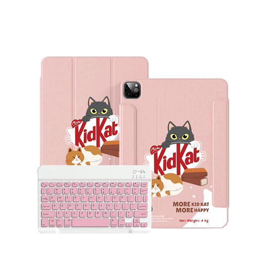ฝาพับคีย์บอร์ดไร้สายสำหรับ iPad / Android - Kidkat