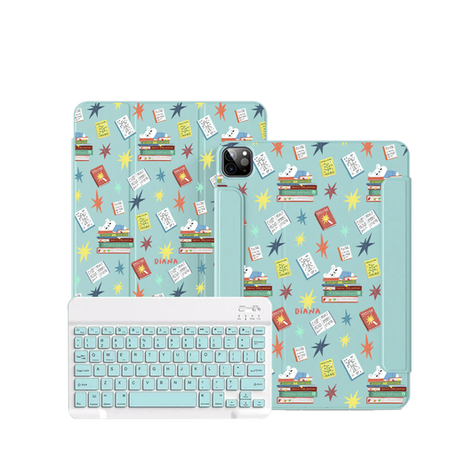 ฝาพับคีย์บอร์ดไร้สายสำหรับ iPad / Android Tab - Let Me Sleep