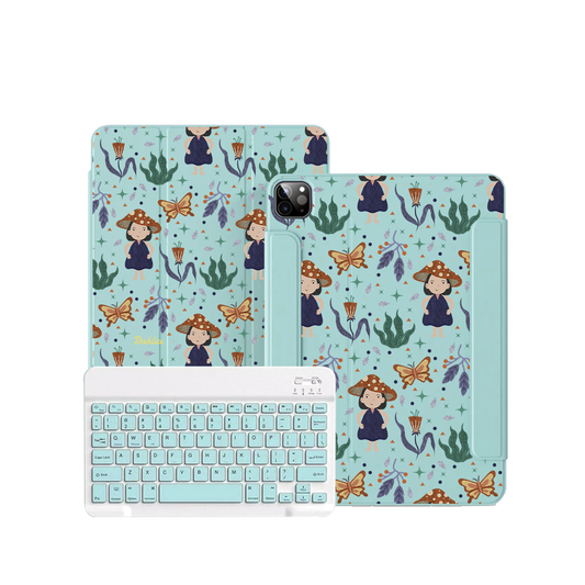 ฝาพับคีย์บอร์ดไร้สายสำหรับ iPad / Android Tab - Lost in the Forest 1.0