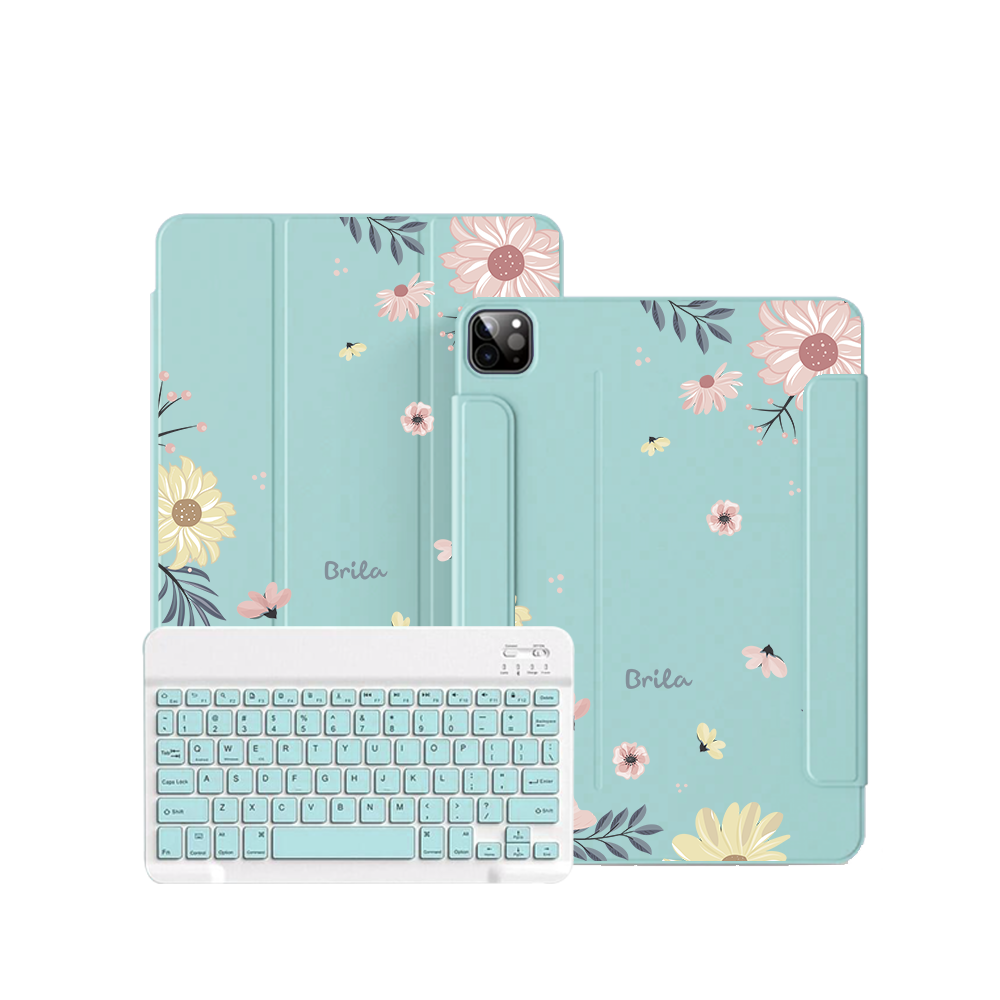 ฝาพับคีย์บอร์ดไร้สายสำหรับ iPad / Android - Margaret