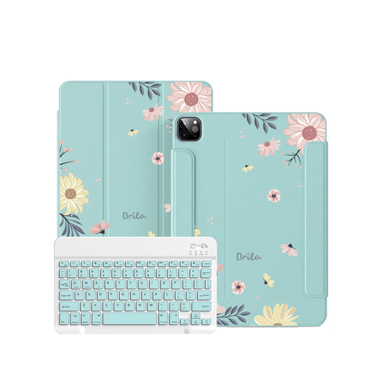 ฝาพับคีย์บอร์ดไร้สายสำหรับ iPad / Android - Margaret