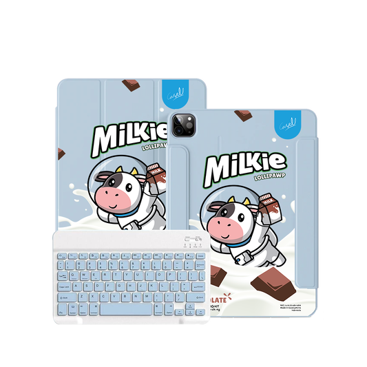 ฝาพับคีย์บอร์ดไร้สายสำหรับ iPad / Android - Milkie
