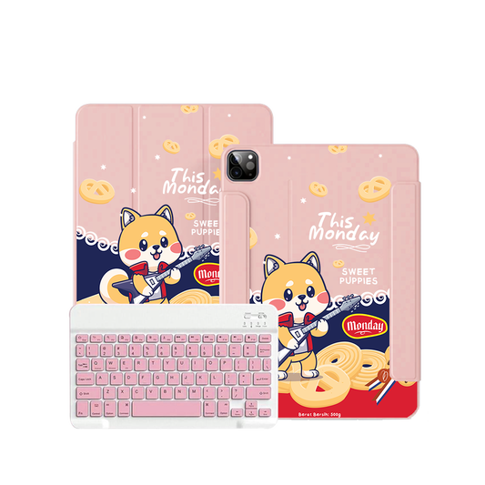 ฝาพับคีย์บอร์ดไร้สายสำหรับ iPad / Android Tab - วันจันทร์