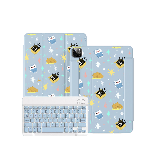 ฝาครอบคีย์บอร์ดไร้สายสำหรับ iPad / Android Tab - Nightover