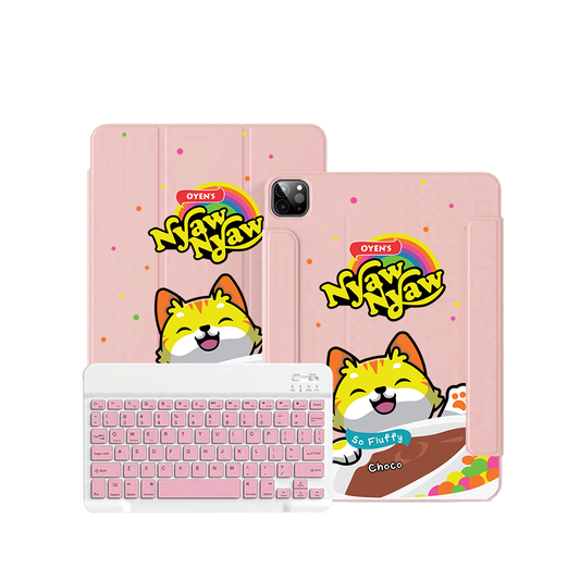 ฝาพับคีย์บอร์ดไร้สายสำหรับ iPad / Android - Nyaw Nyaw