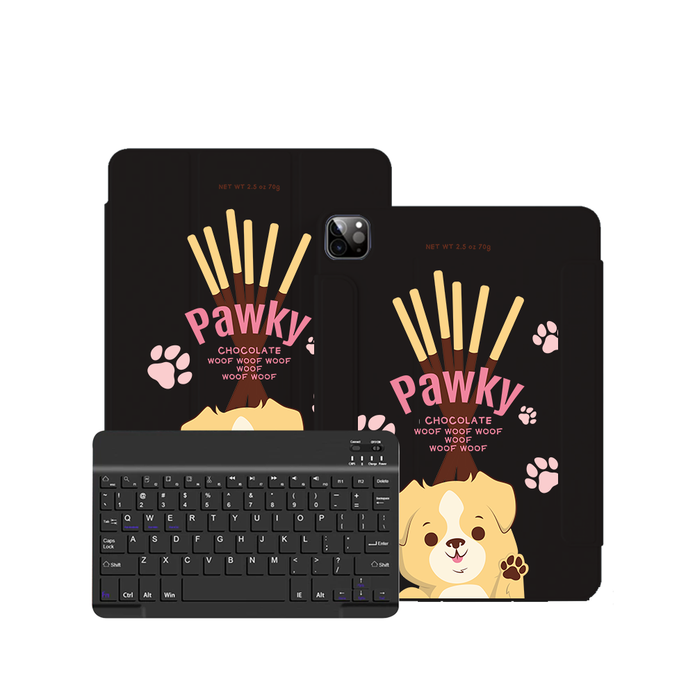 ฝาพับคีย์บอร์ดไร้สายสำหรับ iPad / Android Tab - Pawky Dog
