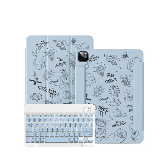 ฝาพับคีย์บอร์ดไร้สายสำหรับ iPad / Android - Stay Unique 2.0