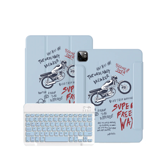 ฝาพับคีย์บอร์ดไร้สายสำหรับ iPad / Android - The Ordinary Breaker