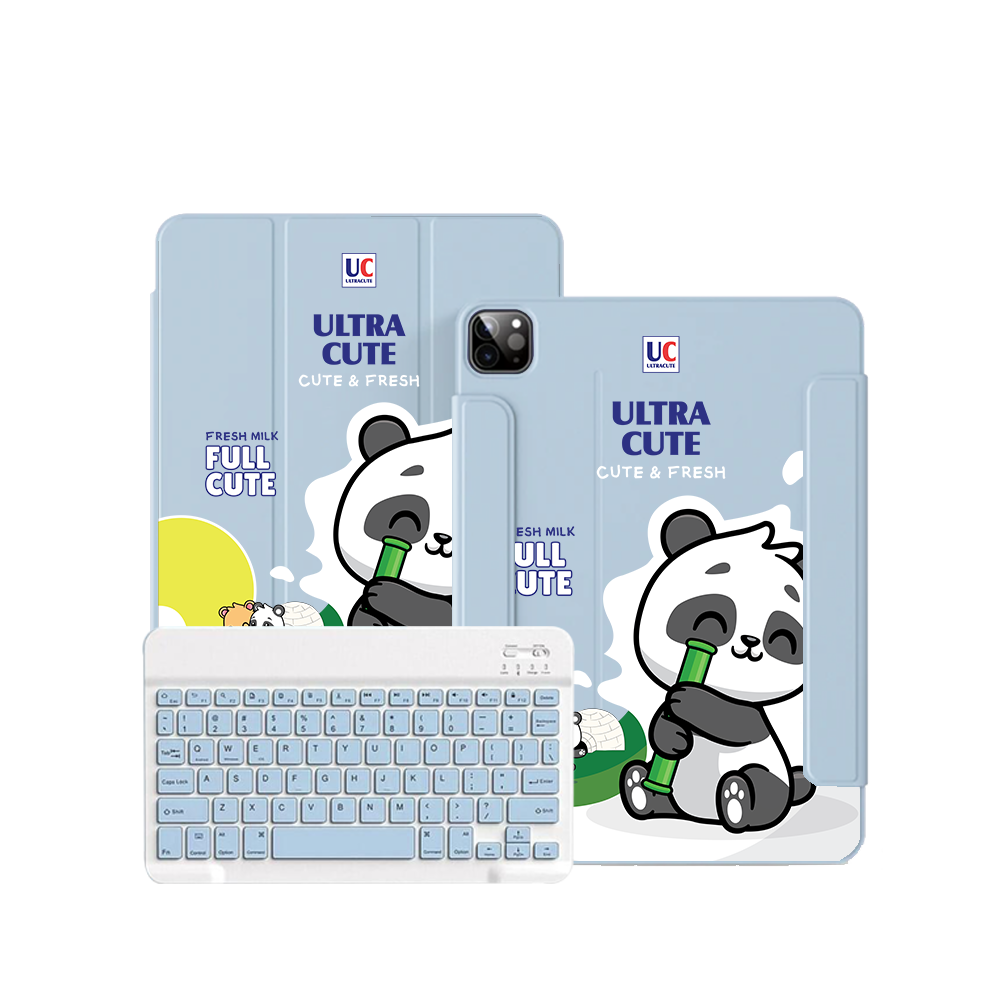ฝาพับคีย์บอร์ดไร้สายสำหรับ iPad / Android - น่ารักสุดๆ