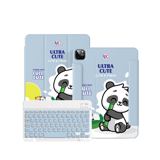ฝาพับคีย์บอร์ดไร้สายสำหรับ iPad / Android - น่ารักสุดๆ