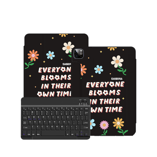ฝาพับคีย์บอร์ดไร้สายสำหรับ iPad / Android - Blooms