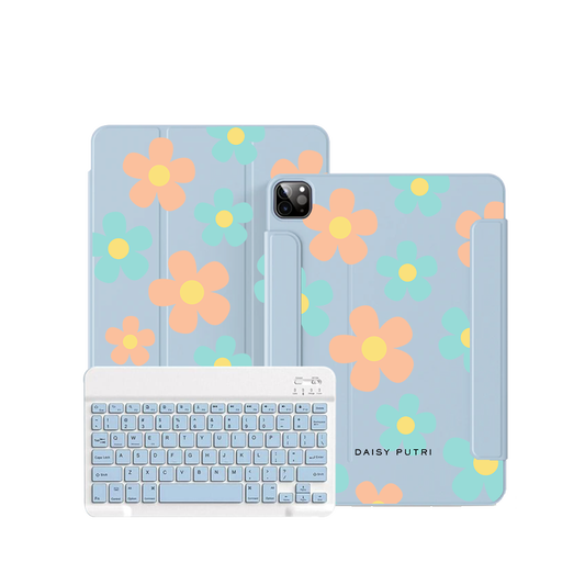 ฝาพับคีย์บอร์ดไร้สายสำหรับ iPad / Android - Daisy Daze