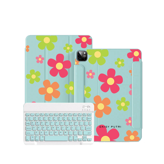 ฝาพับคีย์บอร์ดไร้สายสำหรับ iPad / Android Tab - Daisy Sunshine 2.0